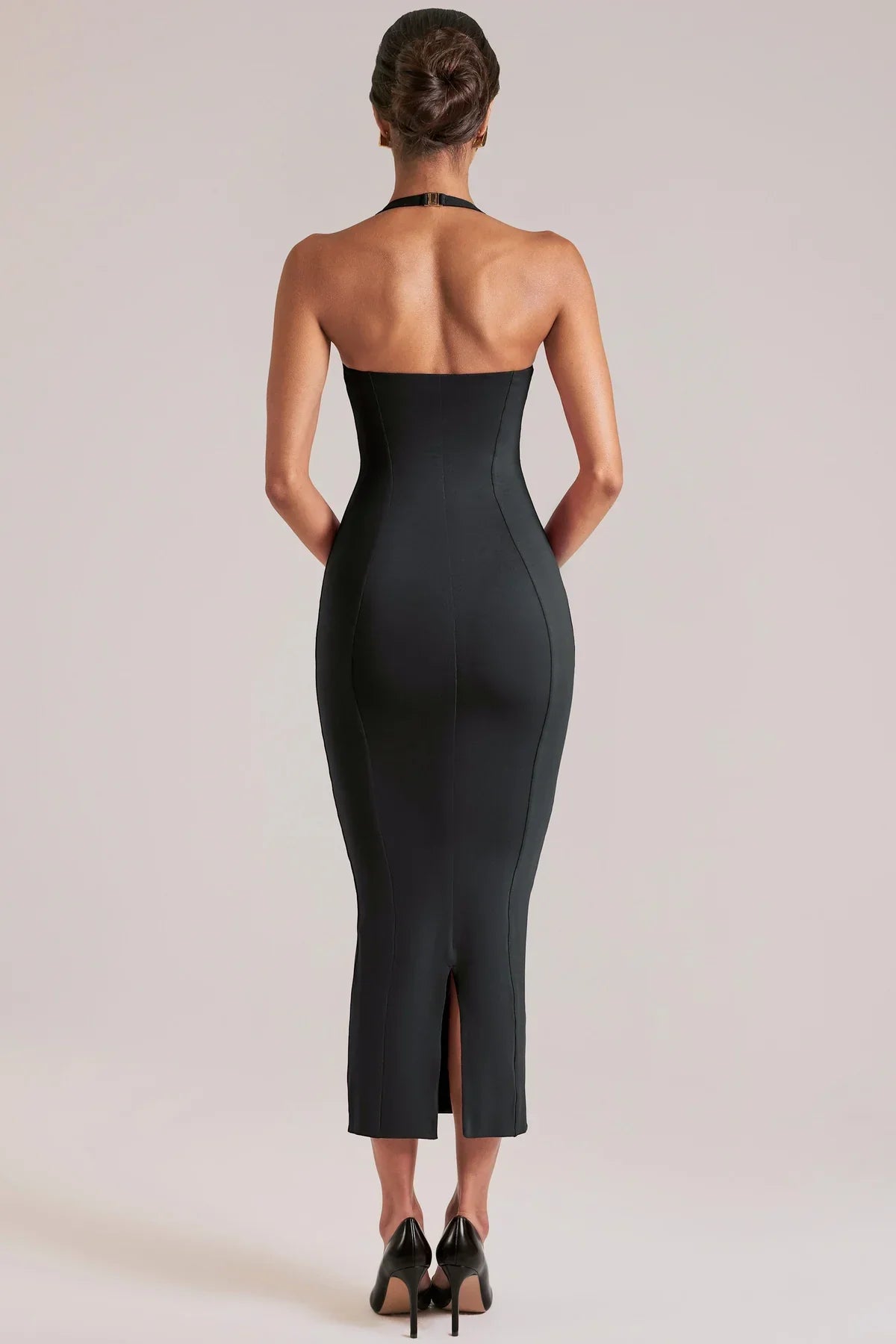 Halter Midi Dress – Occasion Gown for Weddings & Events