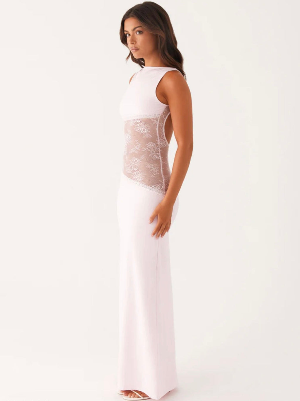 Lace Backless Maxi Dress – Occasion Gown for Weddings & Events
