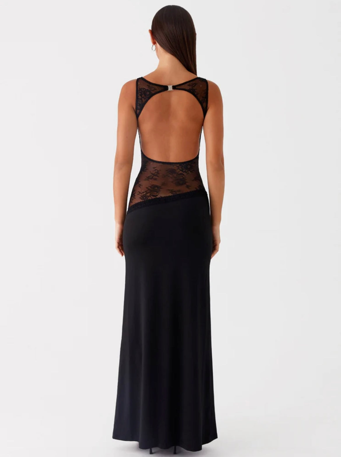 Lace Backless Maxi Dress – Occasion Gown for Weddings & Events