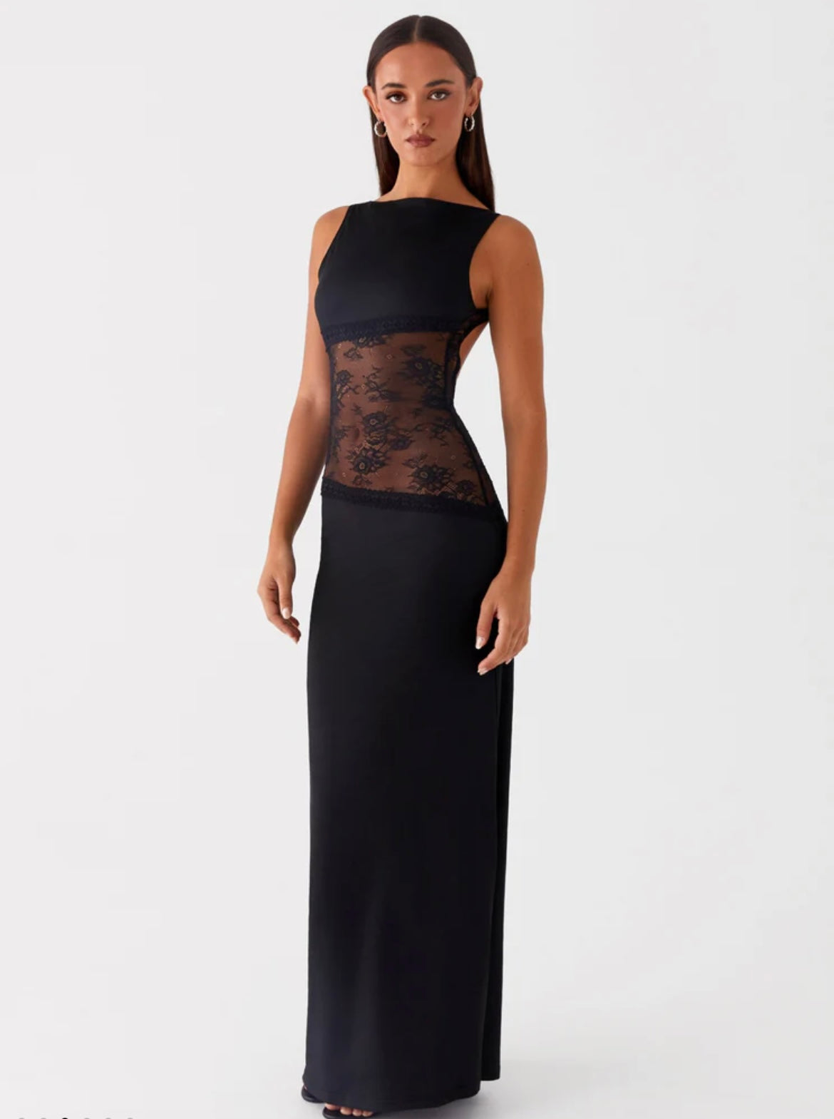 Lace Backless Maxi Dress – Occasion Gown for Weddings & Events