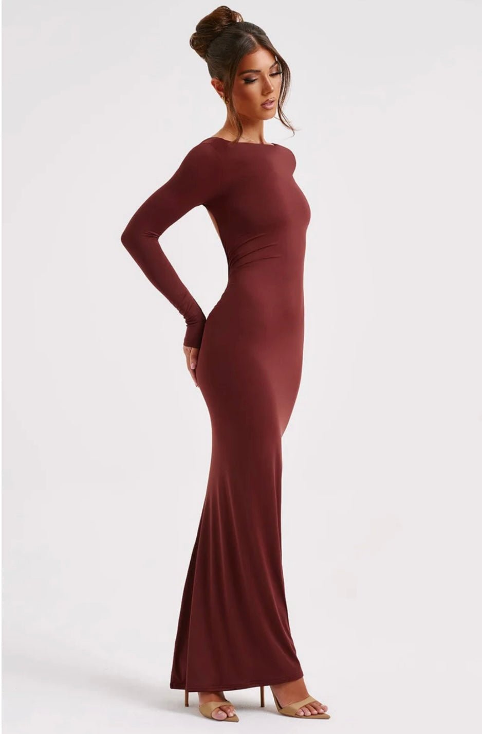 Long-Sleeve Maxi Dress – Long Sleeve, Occasion Gown for Weddings & Events
