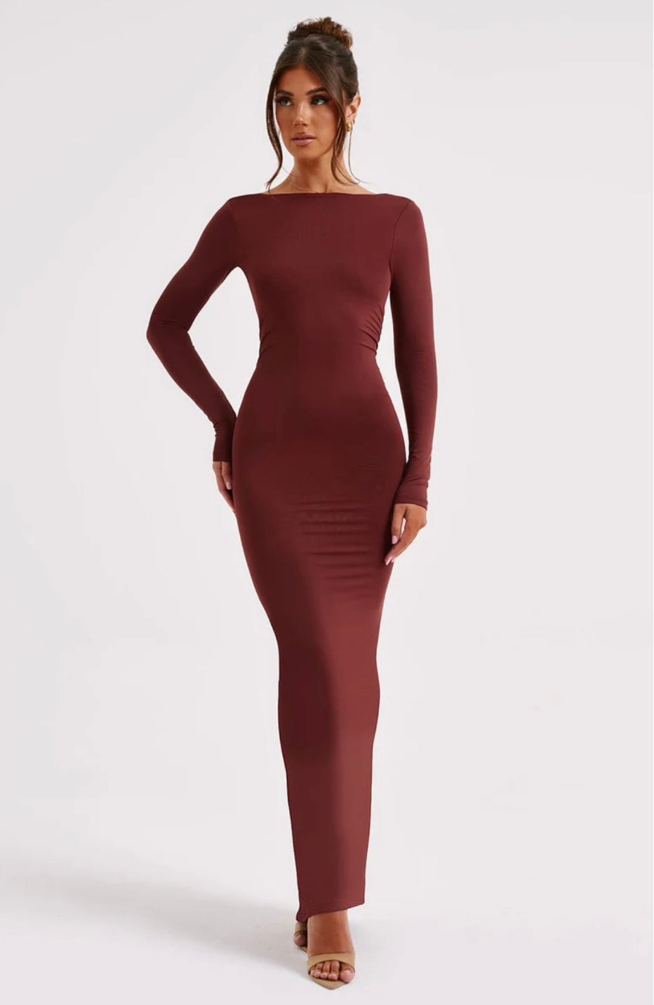 Long-Sleeve Maxi Dress – Long Sleeve, Occasion Gown for Weddings & Events
