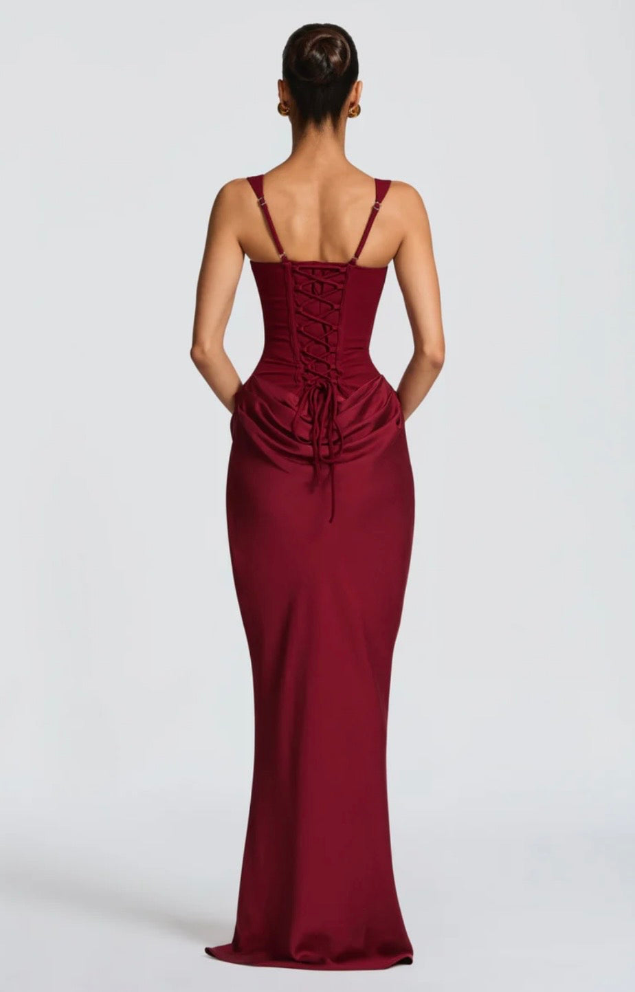 Square-Neck Maxi Dress – Square Neck, Occasion Gown for Weddings & Events
