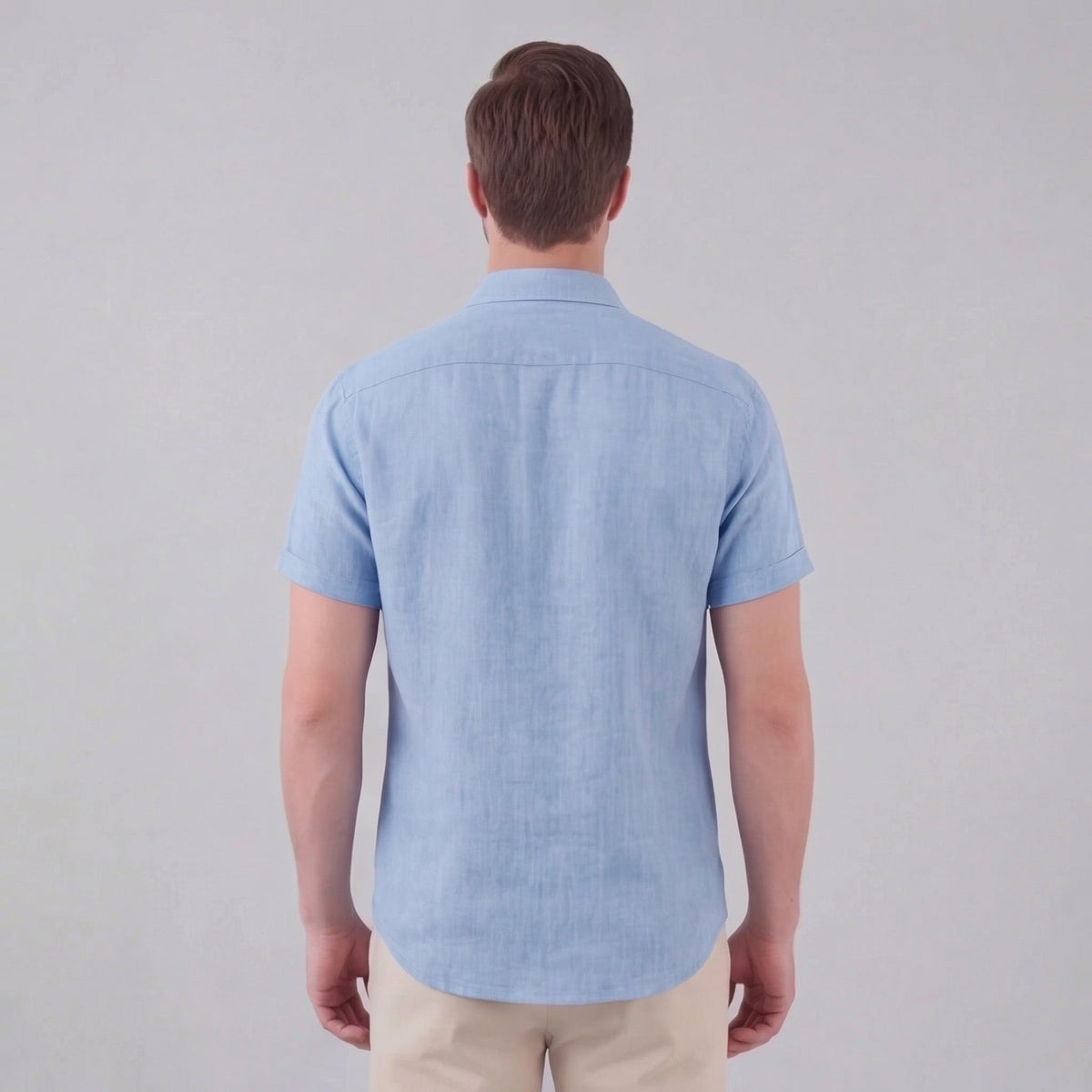 Linen Short Sleeve Shirt for Men - Casual Summer Wear in Lightweight Fabric