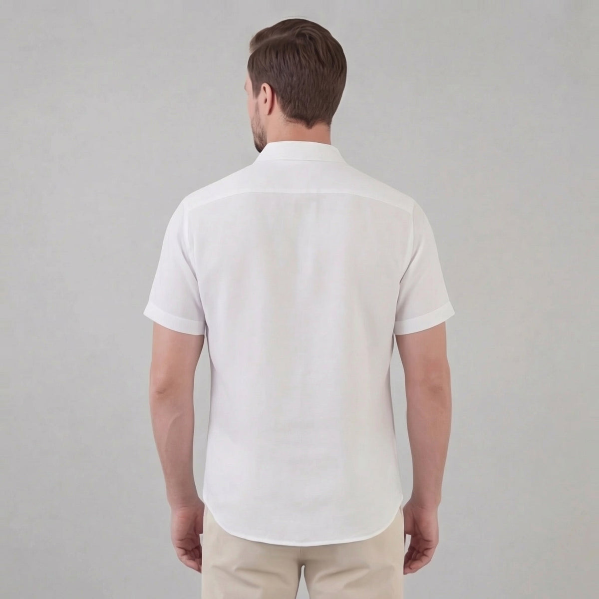 Linen Short Sleeve Shirt for Men - Casual Summer Wear in Lightweight Fabric