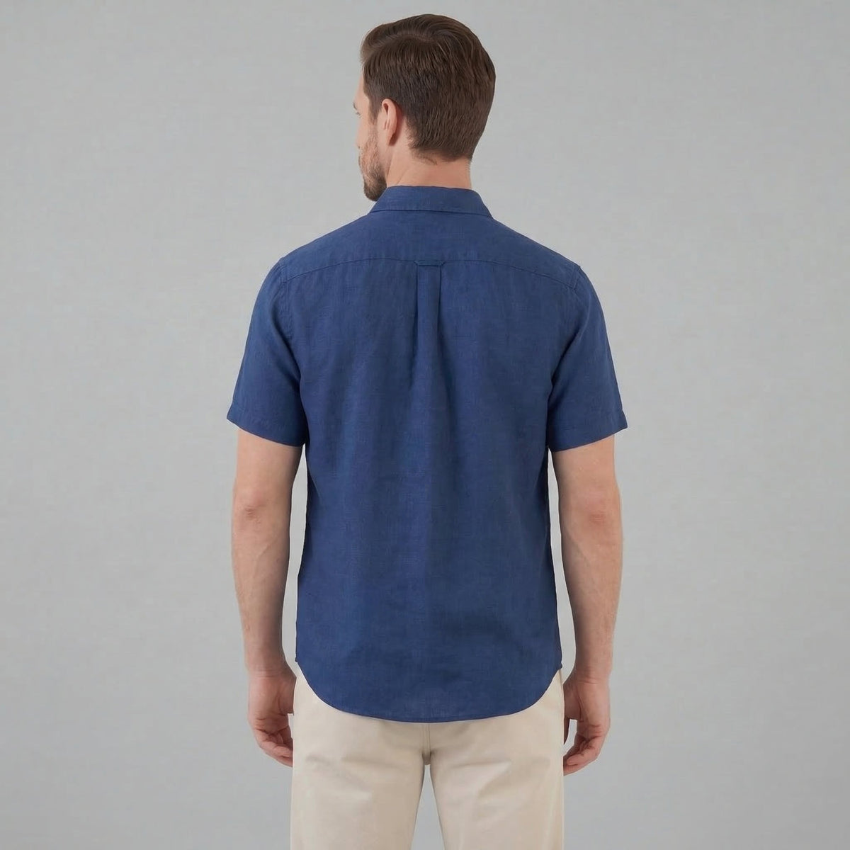 Linen Short Sleeve Shirt for Men - Casual Summer Wear in Lightweight Fabric