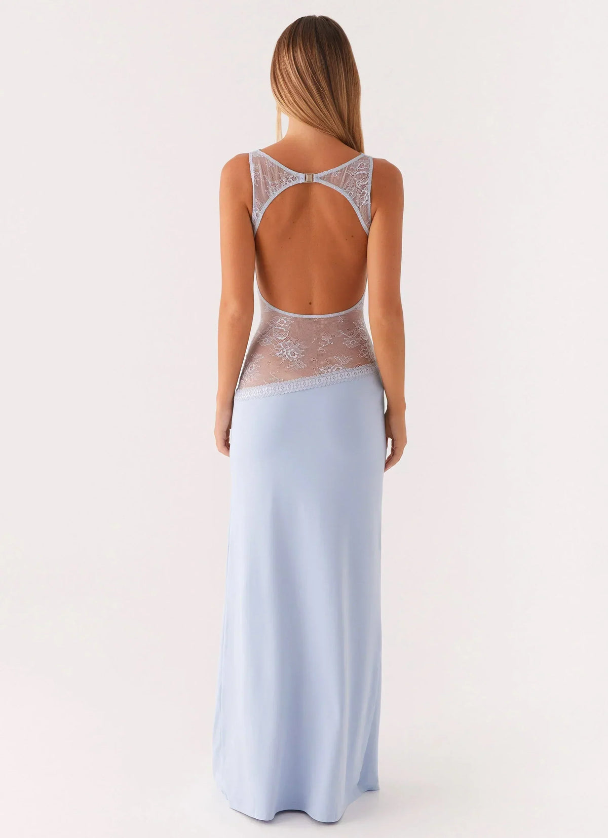 Lace Open Back Maxi Dress Women UK – Evening Gown, Wedding Guest Formal Occasion
