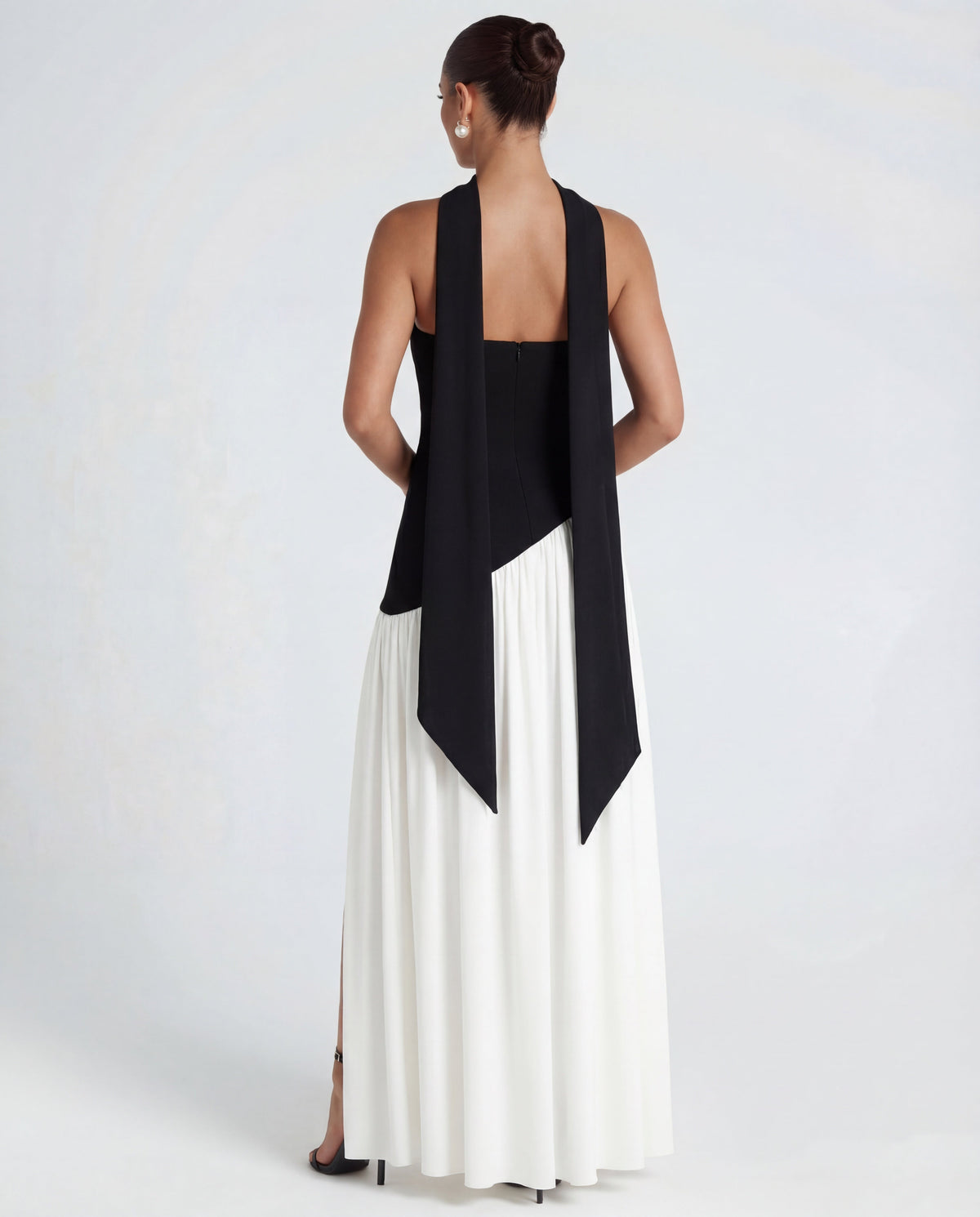 Thigh-High Split Strapless Maxi Dress Women UK – Evening Events, Party Wear