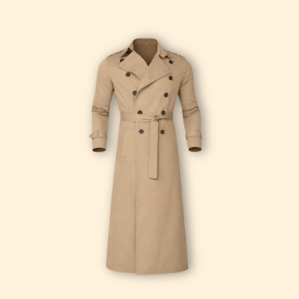 Men's Classic Trench Coat – Stylish Outerwear for Office, Casual Wear