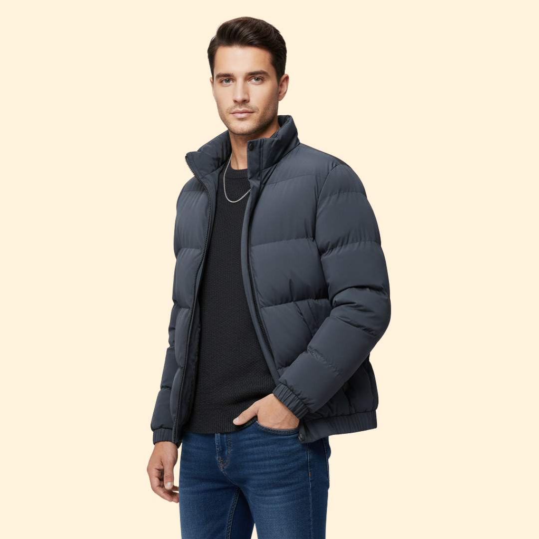 Men's Insulated Puffer Jacket – Casual Wear, Outdoor Activities