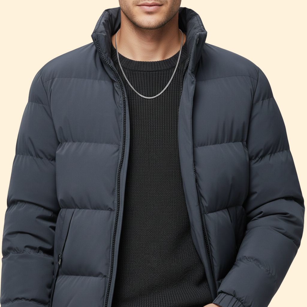 Men's Insulated Puffer Jacket – Casual Wear, Outdoor Activities