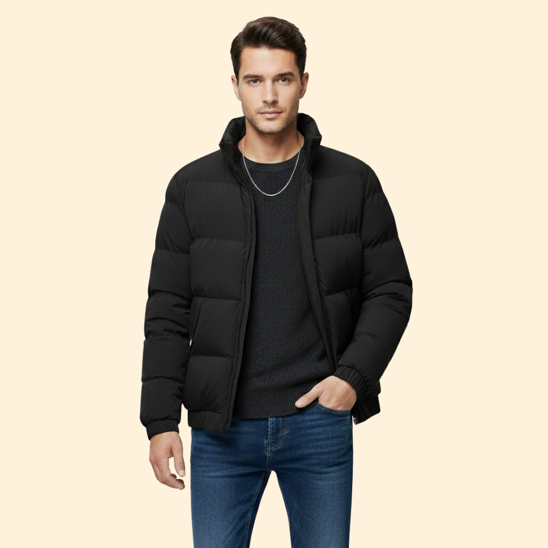 Men's Insulated Puffer Jacket – Casual Wear, Outdoor Activities