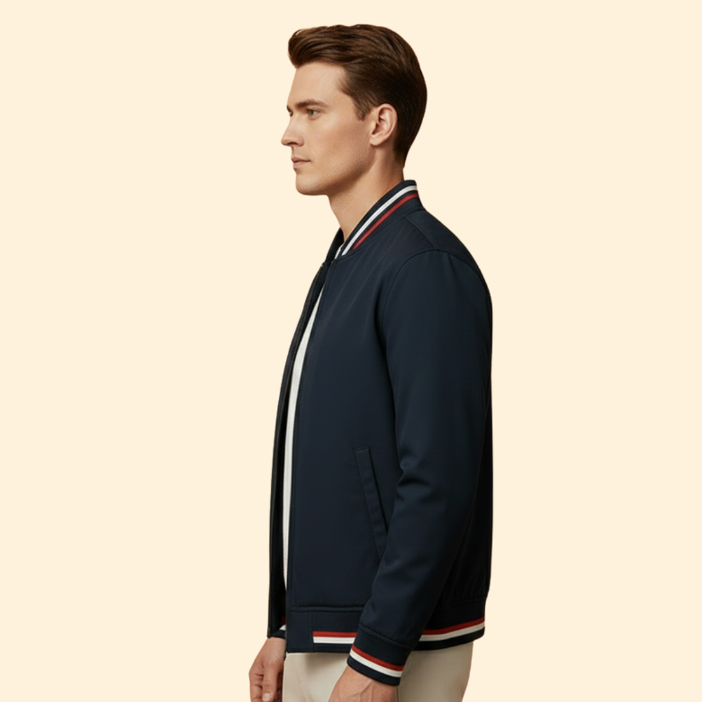 Men's Modern Bomber Jacket – Casual Wear, Stylish Outerwear