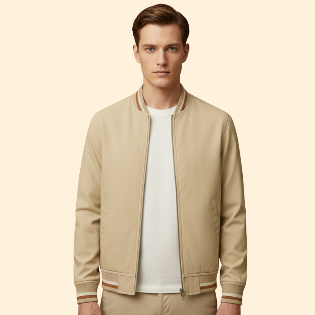 Men's Modern Bomber Jacket – Casual Wear, Stylish Outerwear