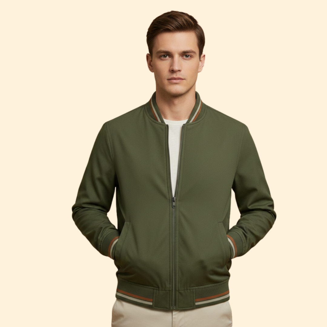 Men's Modern Bomber Jacket – Casual Wear, Stylish Outerwear