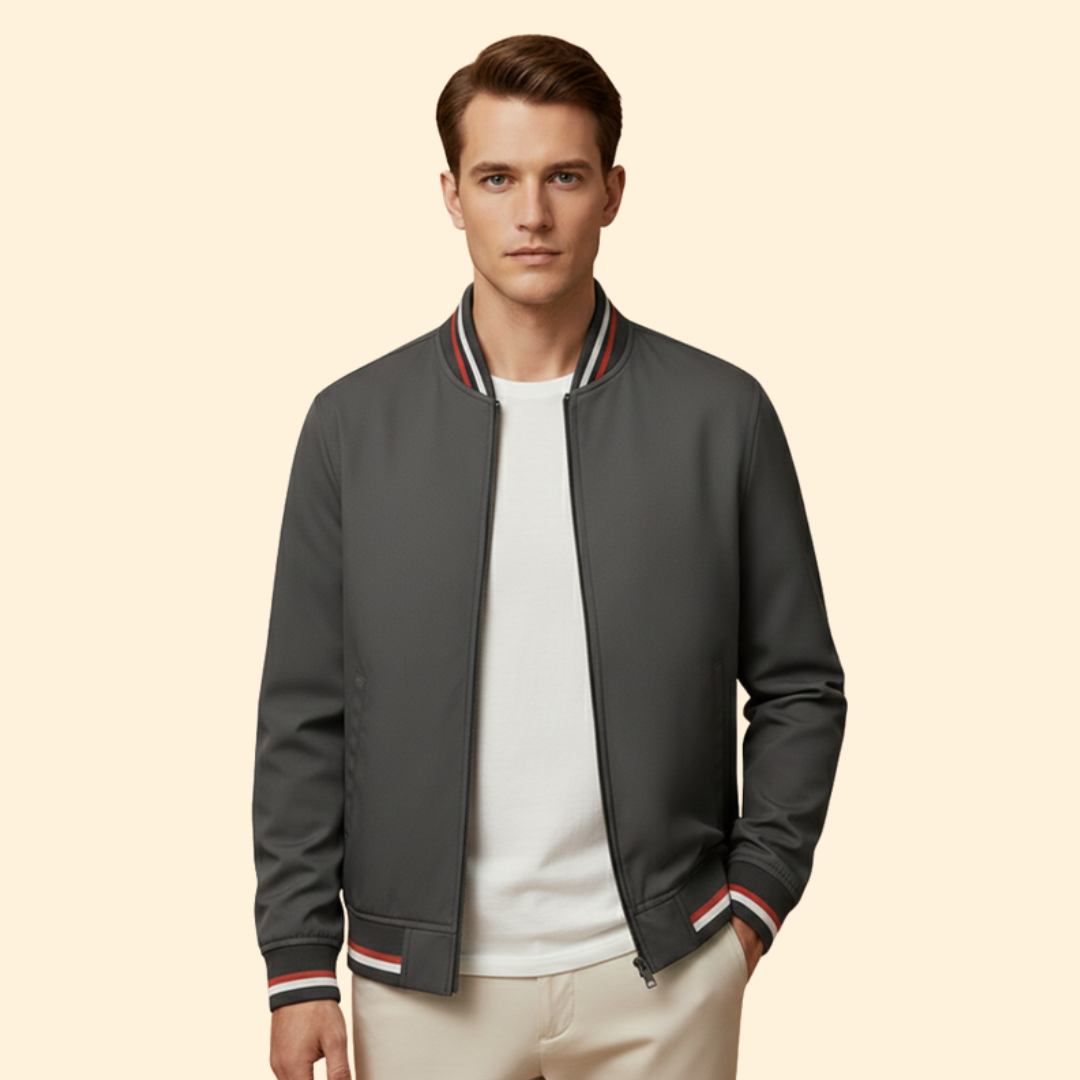 Men's Modern Bomber Jacket – Casual Wear, Stylish Outerwear
