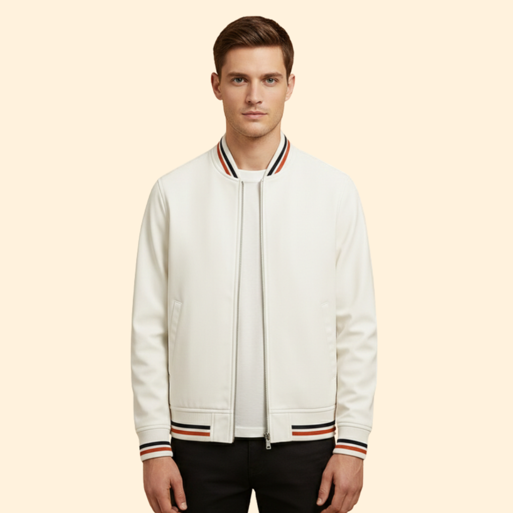 Men's Modern Bomber Jacket – Casual Wear, Stylish Outerwear