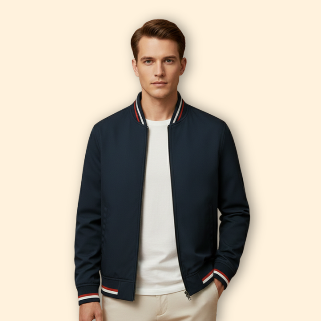 Men's Modern Bomber Jacket – Casual Wear, Stylish Outerwear