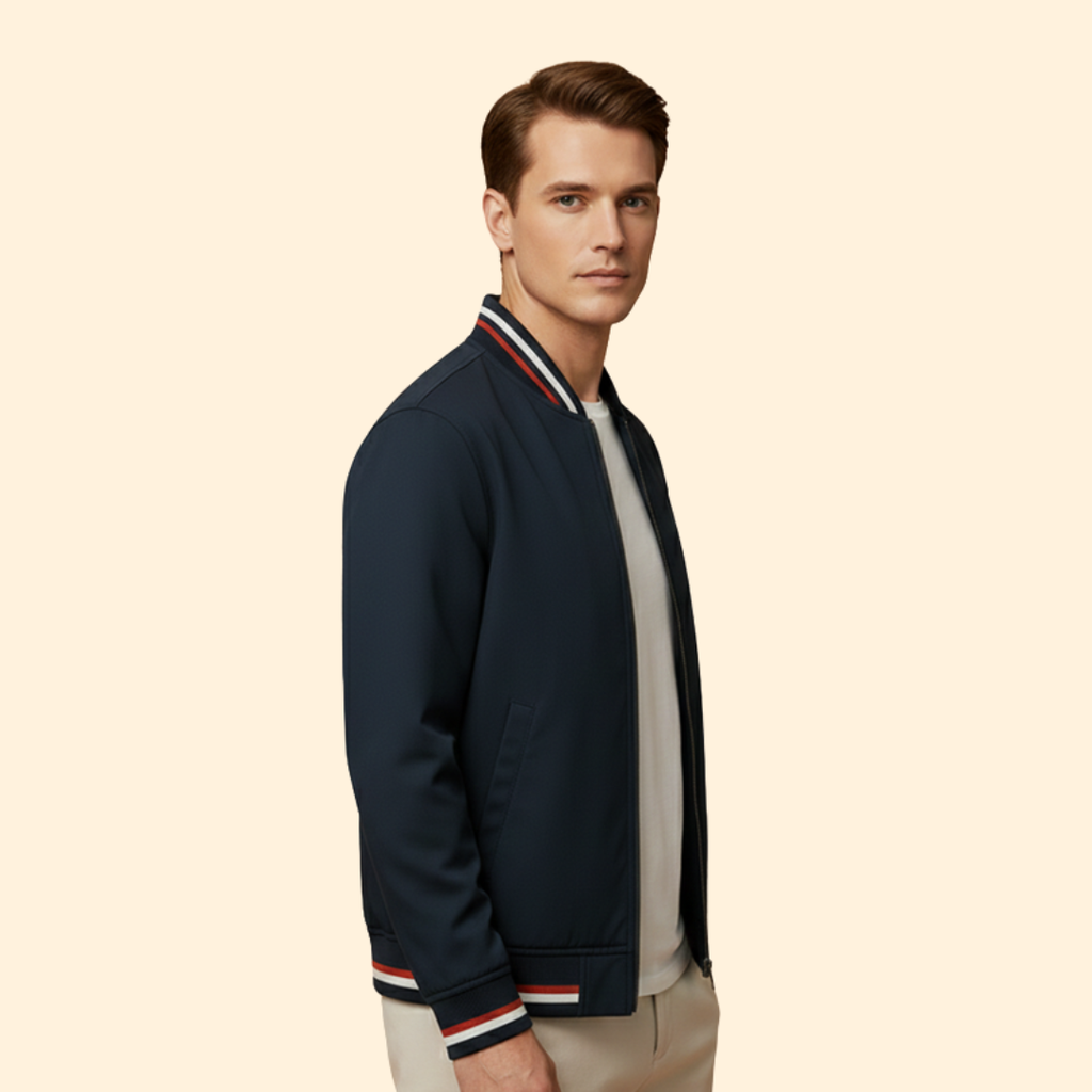 Men's Modern Bomber Jacket – Casual Wear, Stylish Outerwear