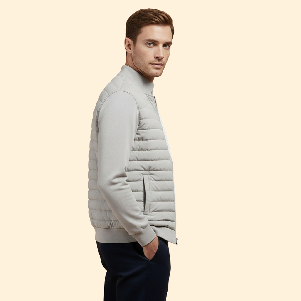 Men's Padded Bomber Jacket – Casual Wear, Stylish Layering