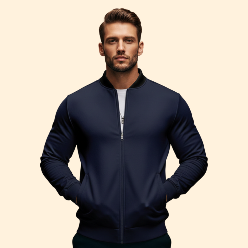 Men’s Sport Bomber Jacket – Casual Wear, Outdoor Activities