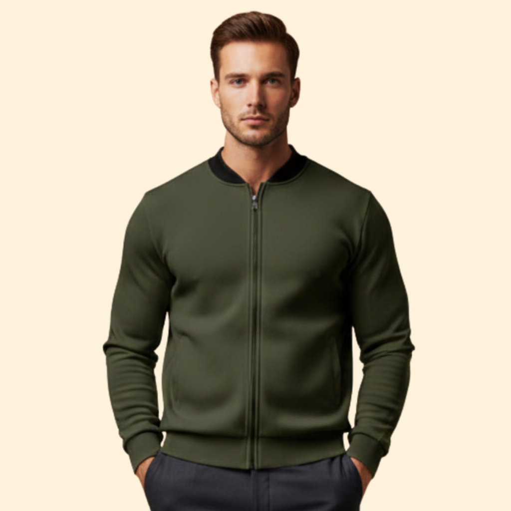 Men’s Sport Bomber Jacket – Casual Wear, Outdoor Activities