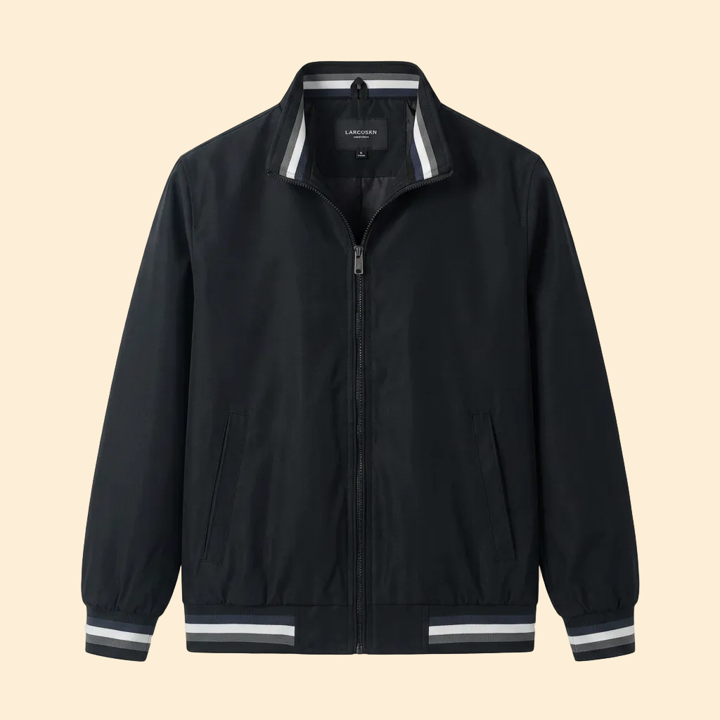 Men's Zipped Bomber Jacket – Casual Wear, Stylish Layering