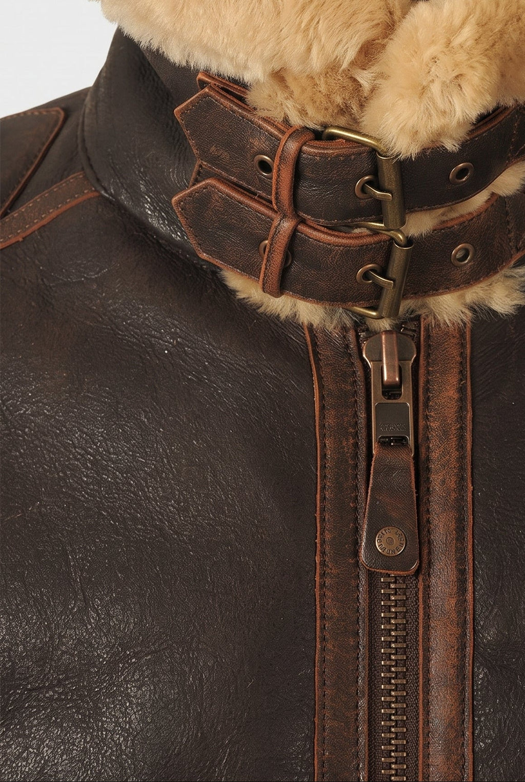 Men's Aviator Jacket in Faux Shearling – Casual Wear, Stylish Layering