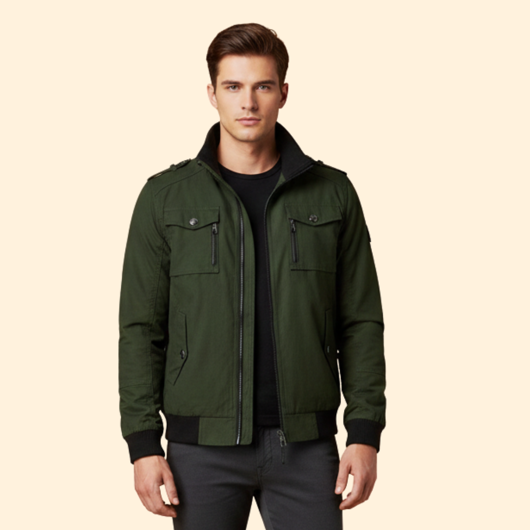 Men’s Relaxed Bomber Jacket – Casual Wear, Everyday Style