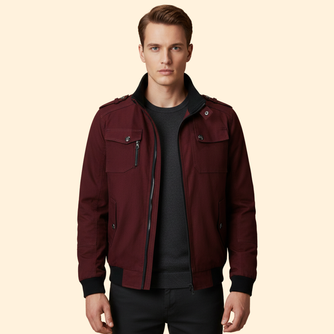 Men’s Relaxed Bomber Jacket – Casual Wear, Everyday Style