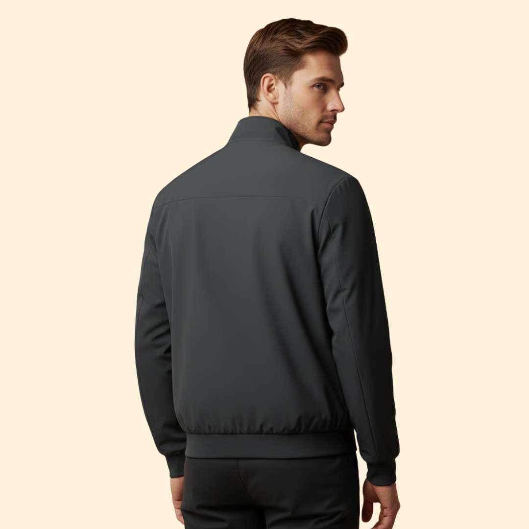 Men's Bomber Jacket with Stand Collar – Casual Wear, Everyday Style