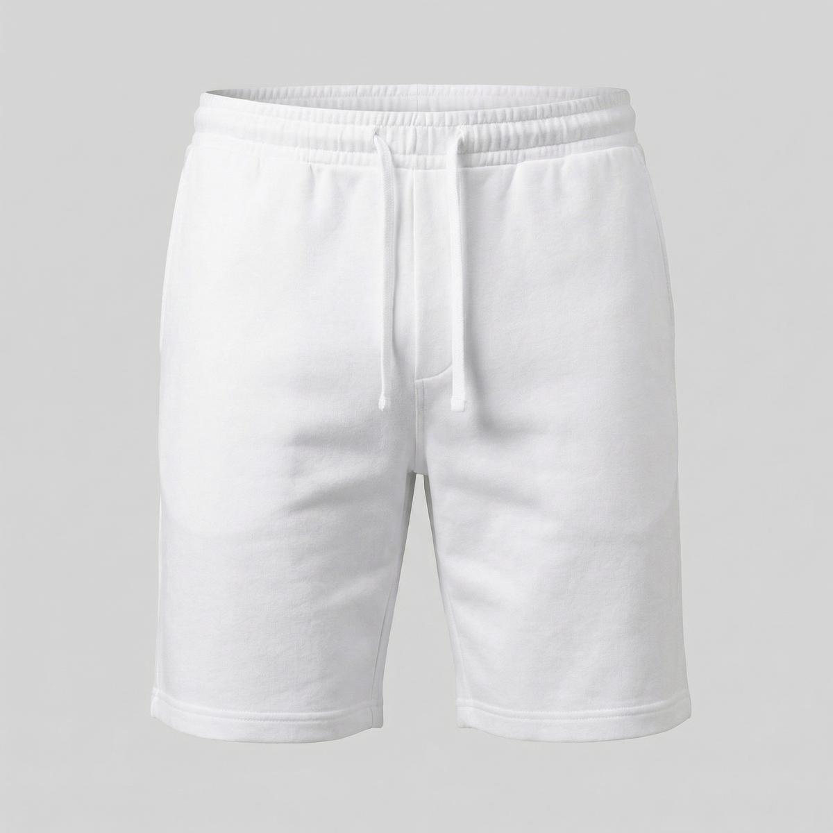 Men's Casual Drawstring Shorts - Lightweight Cotton Blend for Everyday Wear
