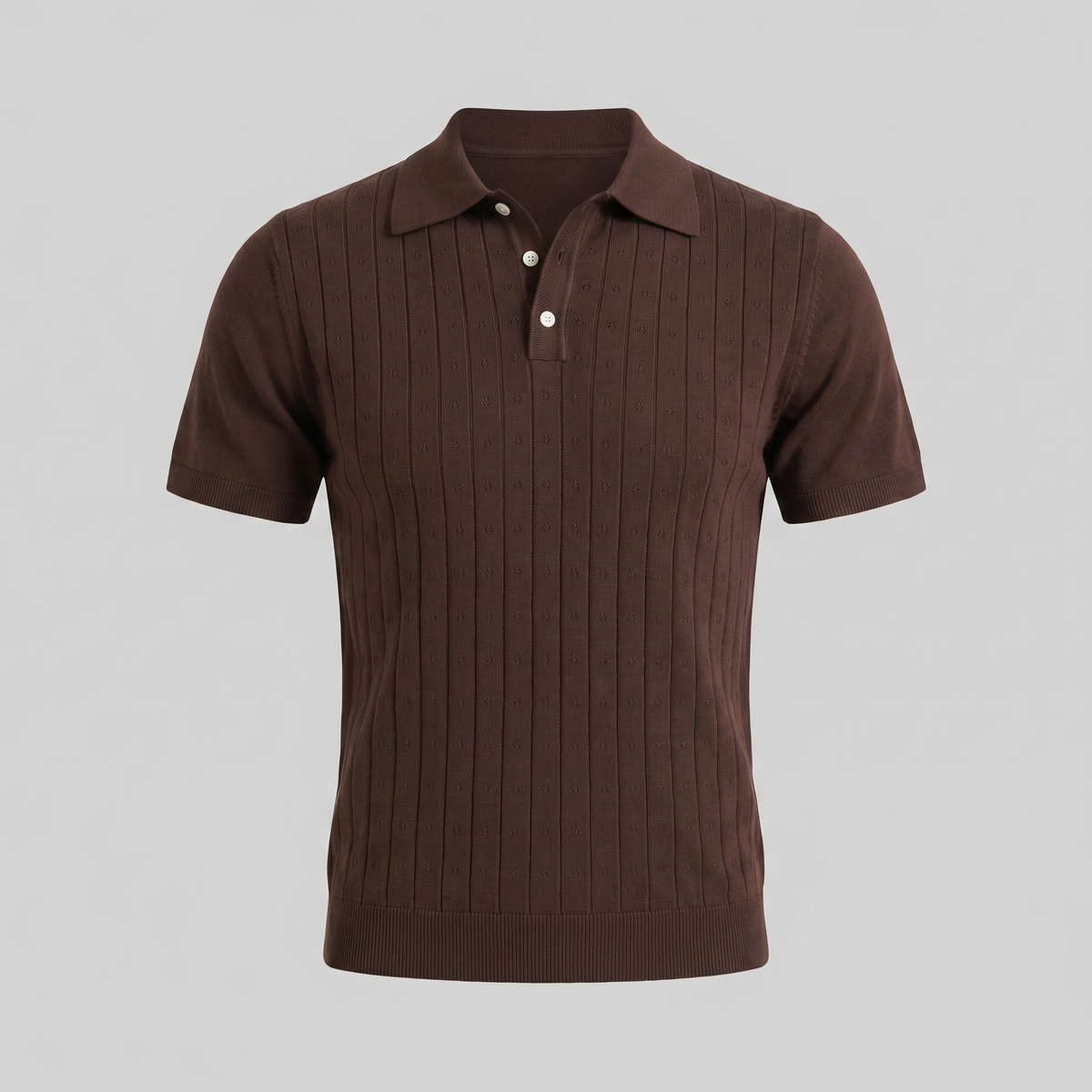 Men's Casual Polo Shirt - Short-Sleeved Cotton Blend for Everyday Wear