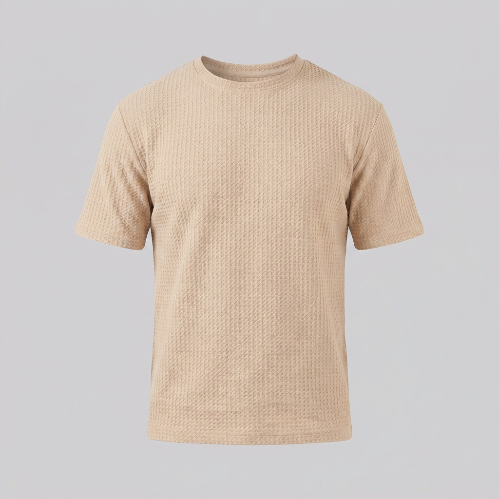 Men's Casual Structured Cotton T-Shirt for Summer Wear