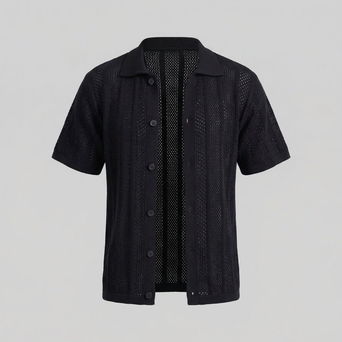 Men's Casual Summer Shirt - Lightweight Cotton Short Sleeve Top