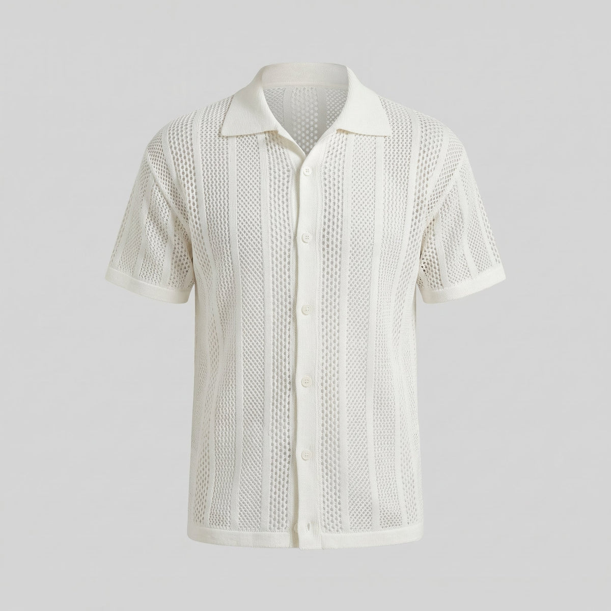 Men's Casual Summer Shirt - Lightweight Cotton Short Sleeve Top
