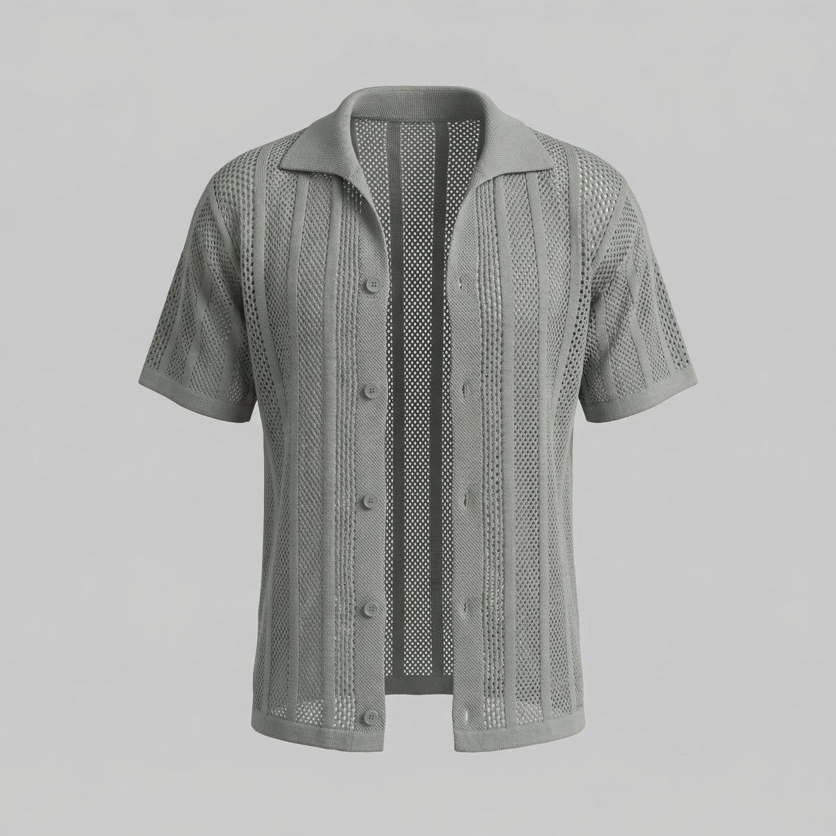 Men's Casual Summer Shirt - Lightweight Cotton Short Sleeve Top