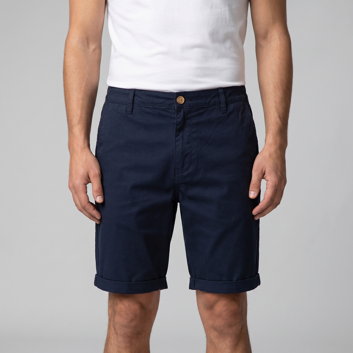 Men's Chino Shorts - Classic Fit, Cotton Fabric for Casual Wear