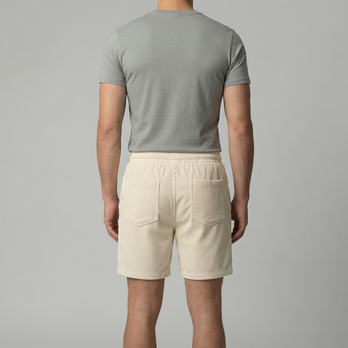 Men's Corduroy Shorts - Relaxed Fit, Casual Style for Summer Wear