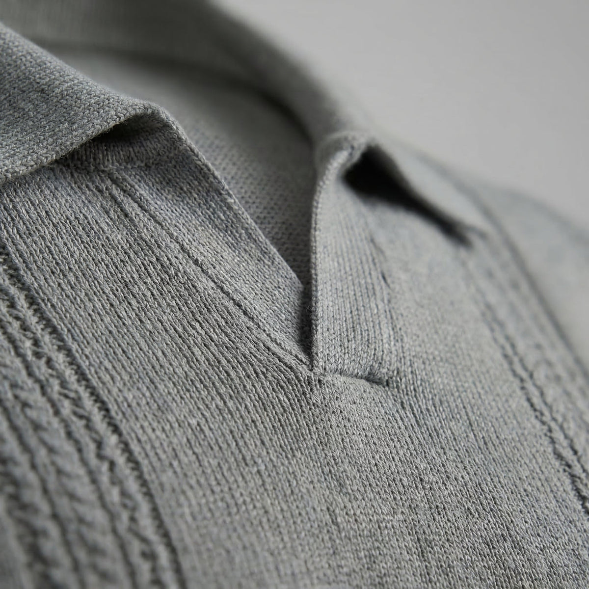 Men's Knit Polo Shirt - Soft Cotton Blend - Casual Wear - Short Sleeve