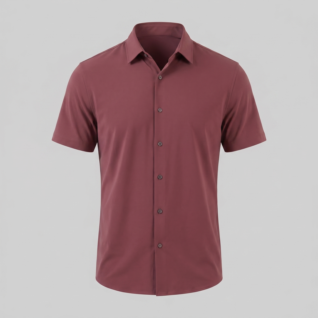 Men's Lightweight Stretch Cotton Summer Shirt for Casual Wear