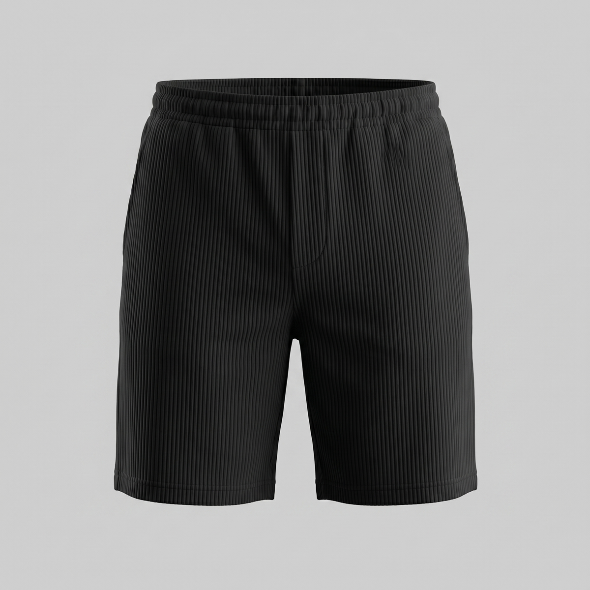 Men's Relaxed Fit Pleated Shorts - Comfortable Cotton Casual Wear