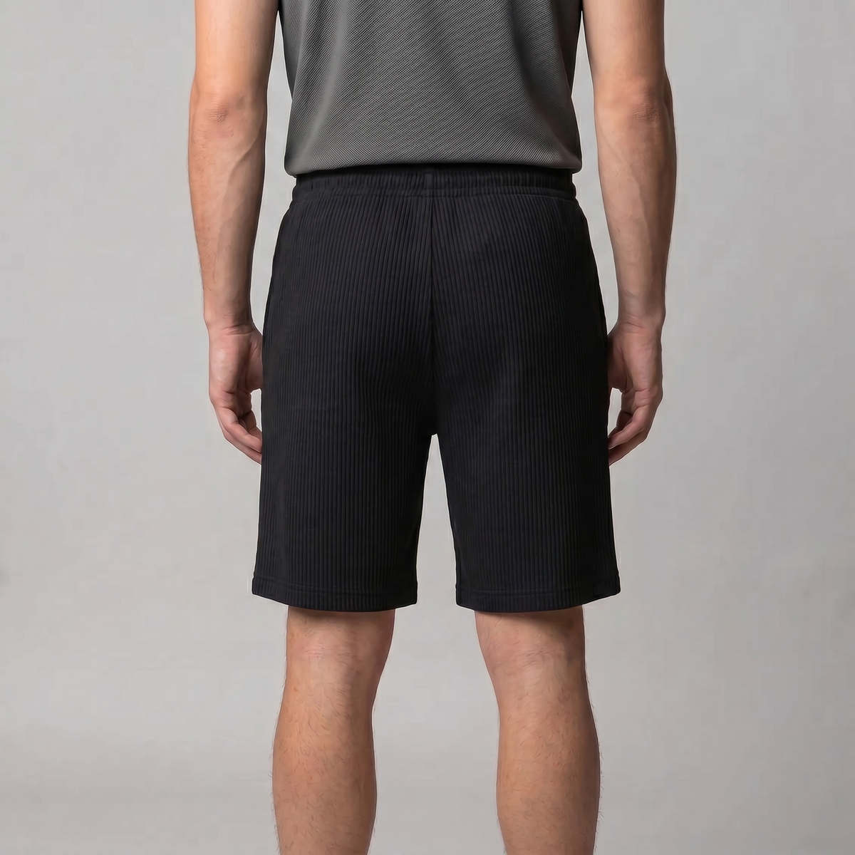 Men's Relaxed Fit Pleated Shorts - Comfortable Cotton Casual Wear