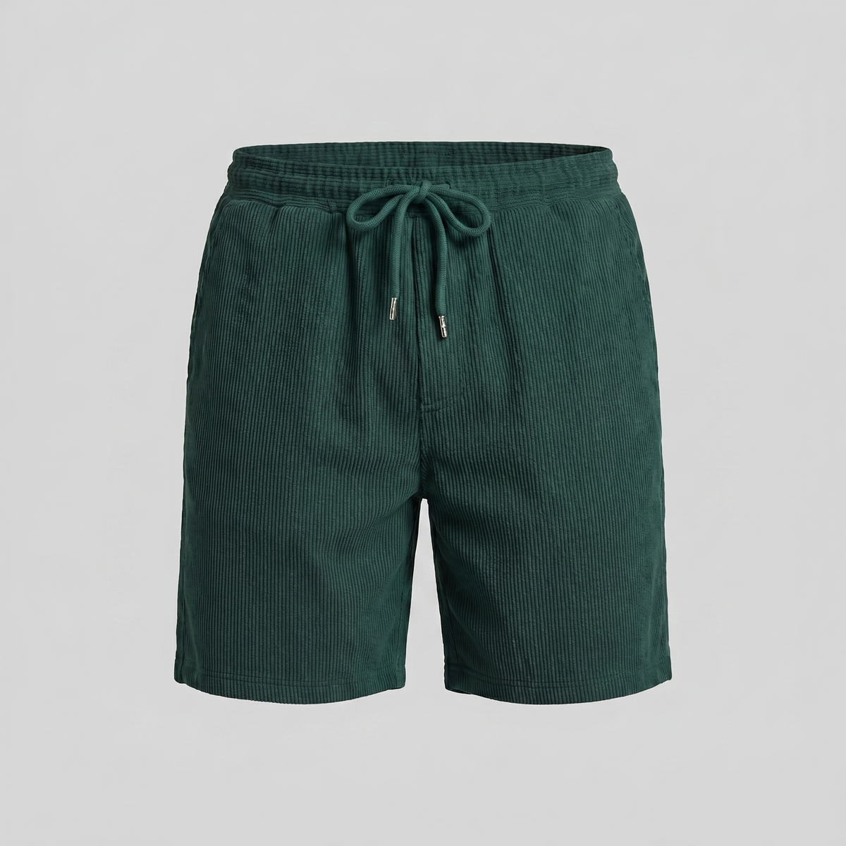 Men's Ribbed Cotton Summer Shorts for Casual Wear
