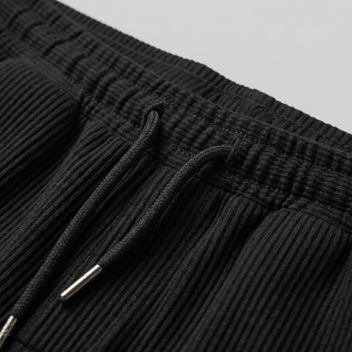 Men's Ribbed Cotton Summer Shorts for Casual Wear