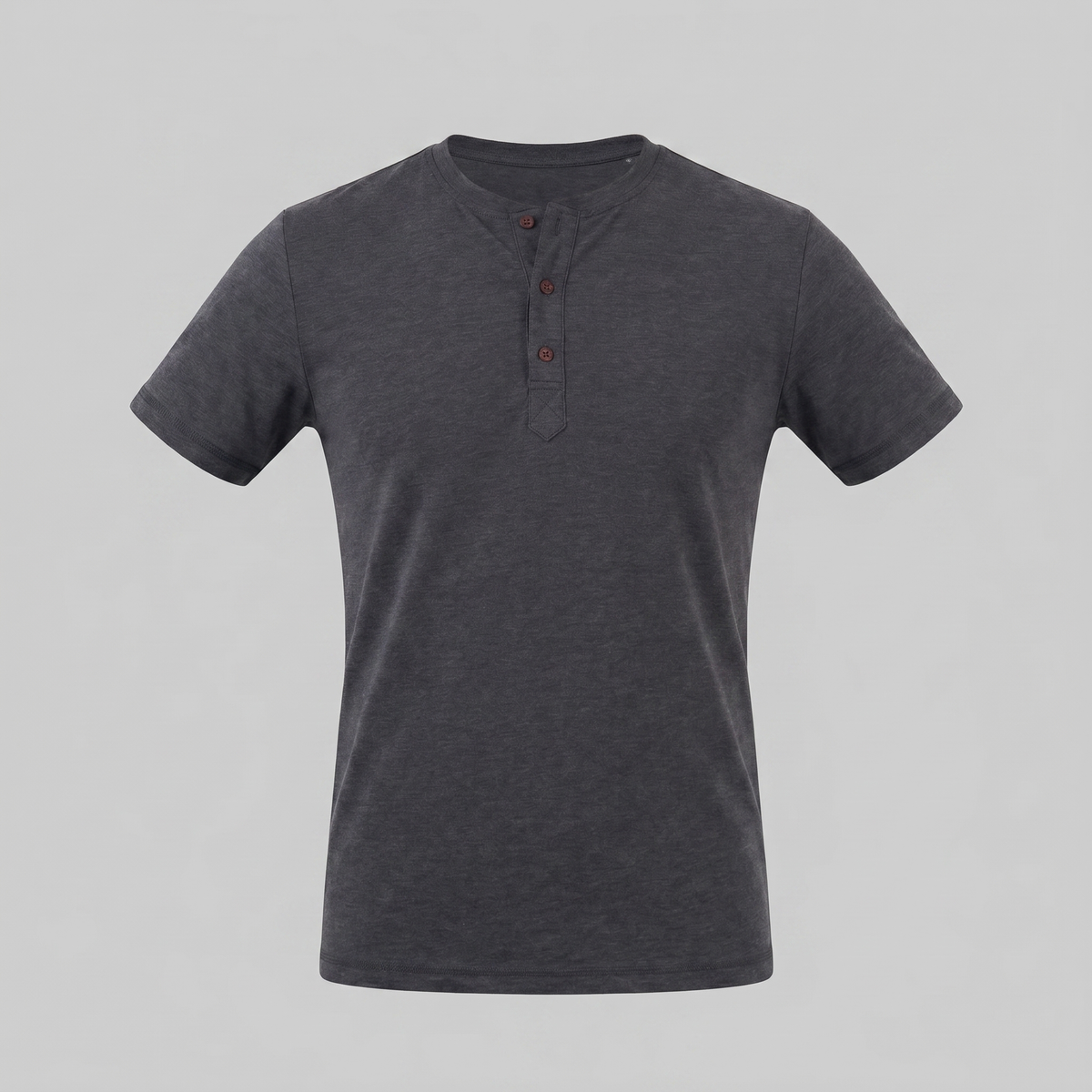 Men's Short Sleeve Cotton Henley Shirt for Casual Wear and Everyday Comfort
