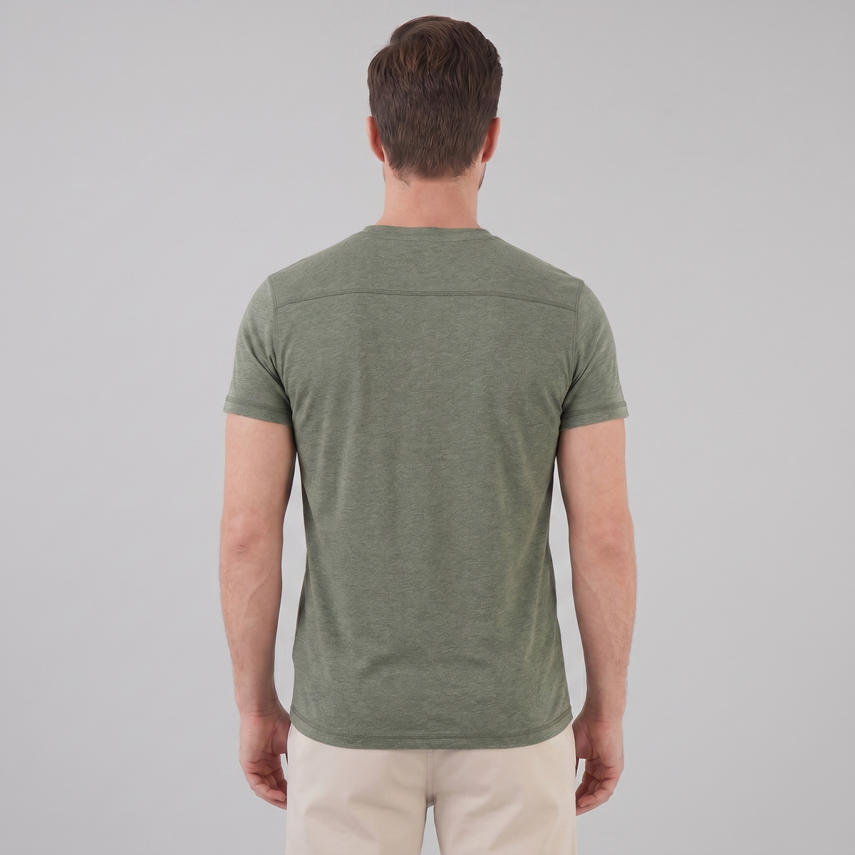Men's Short Sleeve Cotton Henley Shirt for Casual Wear and Everyday Comfort