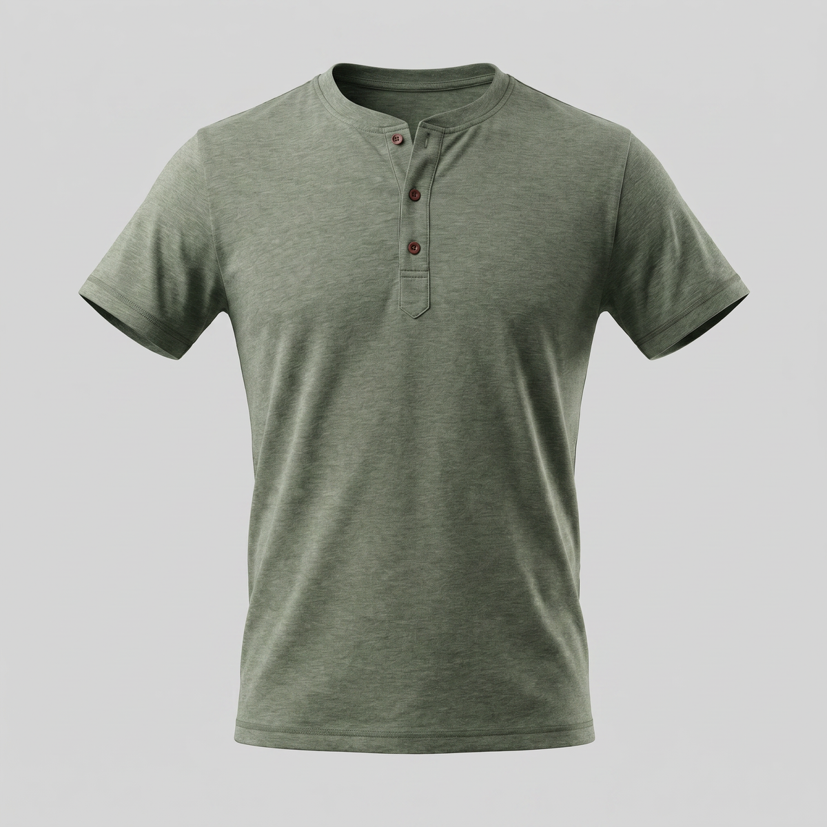 Men's Short Sleeve Cotton Henley Shirt for Casual Wear and Everyday Comfort