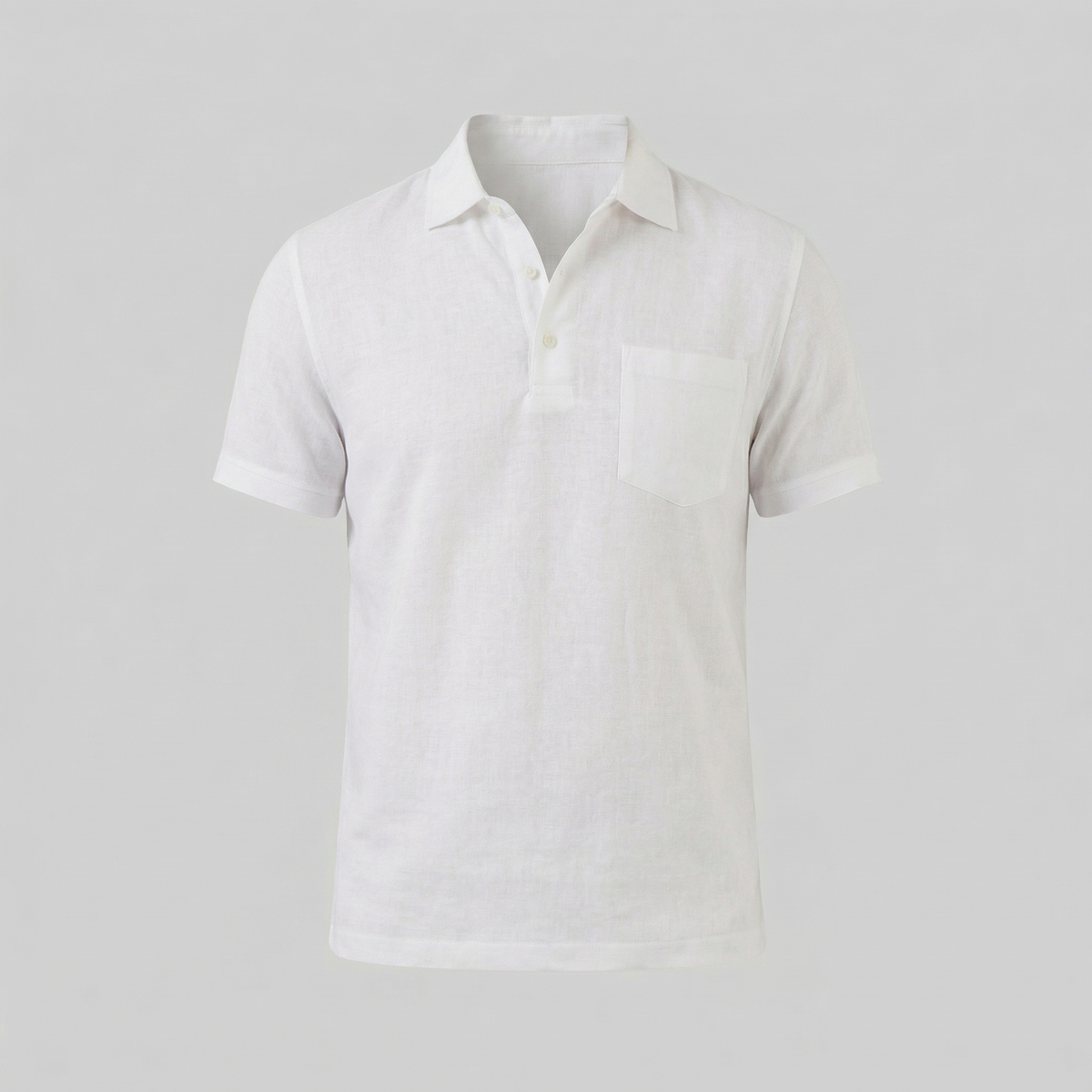 Men's Short Sleeve Polo Shirt - Lightweight Cotton - Casual Summer Wear