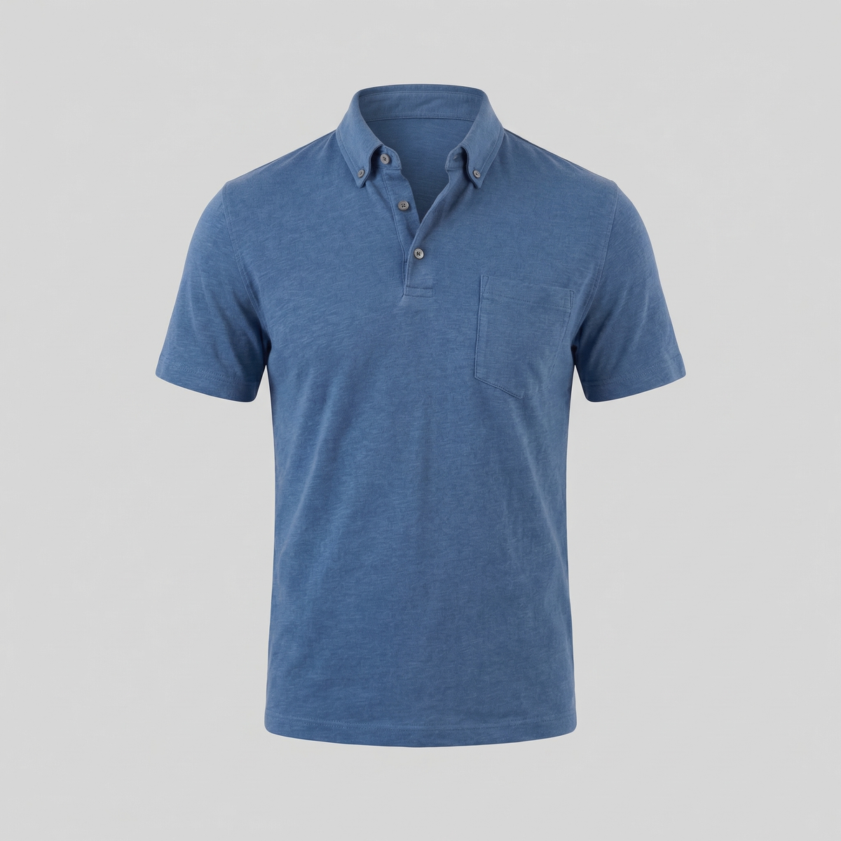 Men's Short Sleeve Polo Shirt - Lightweight Cotton - Casual Summer Wear
